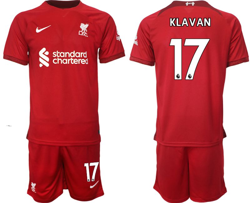Men 2022-2023 Club Liverpool home red #17 Soccer Jersey
